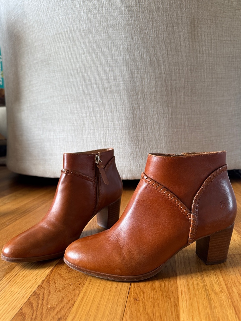 Jack Roger’s Leather Ankle Booties - Classic Heel